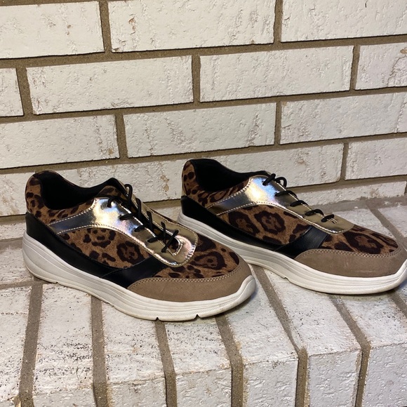 Torrid Leopard and Gold Women's Sneakers - Picture 2 of 4